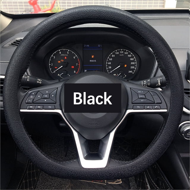 TIMIFIS Housse de Volant Accessoires Auto Housse de Volant en Silicone Antidérapante Résistante à l'Usure Housse de Protection pour Volant de Voiture Quatre Saisons Housse Universelle pour Volant