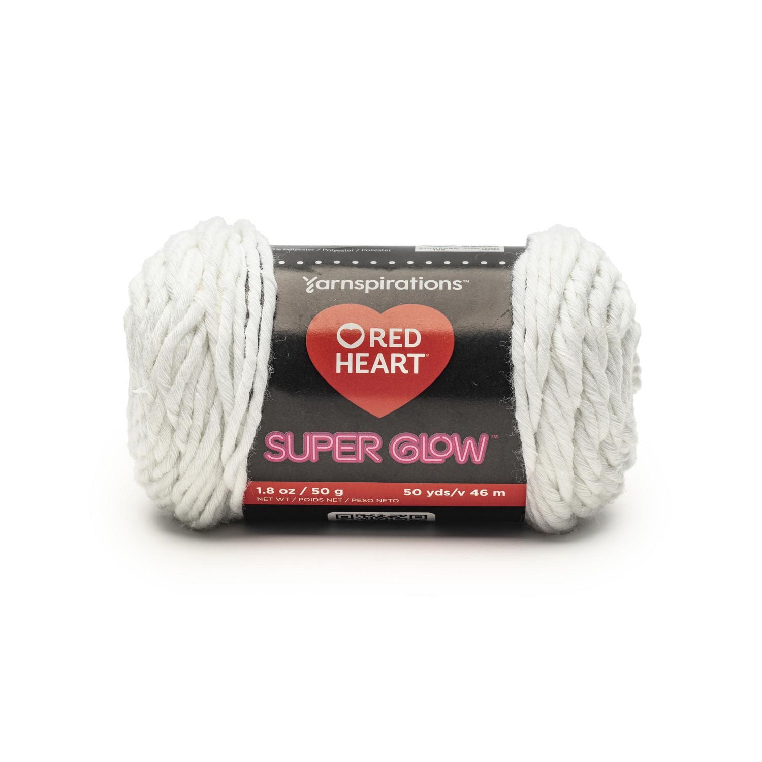 Red Heart® Super Glow™ #4 Moyen Polyester fil, 1.8oz/50g 50 Yards