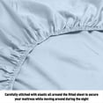 thumbnail image 2 of HLONK Fresh Linen 1200 Thread Count California King Size Deep Pocket Solid Cotton Sheet Set (California King, 2 of 3