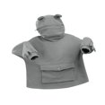thumbnail image 3 of Sweat à Capuche Frog Mignon pour Femmes, Fermeture Éclair, Tunique Décontractée Ample, Costume Mignon avec Poches, 3 of 6