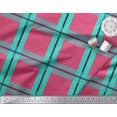 thumbnail image 2 of Soimoi Cotton Poplin Fabric Check Check Printed Craft Fabric by the Yard 42 Inch Wide, 2 of 5