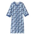 thumbnail image 1 of Women's Open Back Adaptive Lace Trim Nightgown, 1 of 1