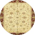 thumbnail image 1 of Ahgly Company Indoor Round Abstract Chocolate Brown Oriental Area Rugs, 3' Round, 1 of 6