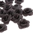 thumbnail image 3 of pitrice 20 Pieces Silk Rose Flower Head Bud DIY Craft Wedding Decor Gray, 3 of 9