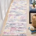 thumbnail image 2 of Twister.CK Washable 2' x 6' Vintage Striped Runner Rug, Soft Living Room Rug Stain Resistant Indoor Carpet Non Slip Low Pile Floor Cover for Bedroom Kitchen Entryway, Colorful, 2 of 7