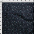thumbnail image 4 of oneOone Viscose Chiffon Medium Blue Fabric Floral Craft Projects Decor Fabric Printed By The Yard 42 Inch Wide, 4 of 5