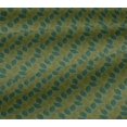 thumbnail image 5 of oneOone Viscose Jersey Fabric Leaves Block Printed Fabric 1 Yard 60 Inch Wide, 5 of 5
