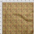 thumbnail image 4 of oneOone Cotton Poplin Light Brown Fabric Ocean Life Craft Projects Decor Fabric Printed By The Yard 42 Inch Wide, 4 of 4