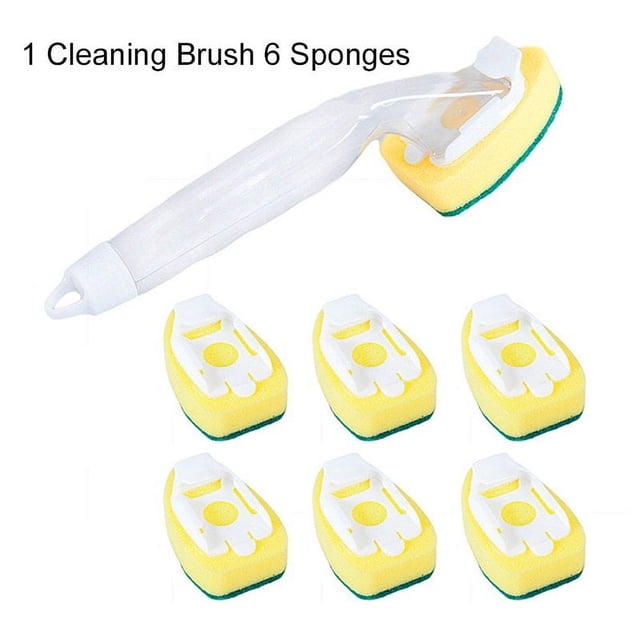 Dish Wand Refills Sponge Heads Brush Replacement Sponge Refill Sponge Pads for Kitchen Room Cleaning Supplies