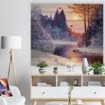 thumbnail image 3 of Design Art - Forêt de Noël avec Rivière, 3 of 5