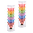 thumbnail image 3 of 12Pcs Plastic Badminton Sports Shuttlecocks Badminton Birdies (Mixed Color), 3 of 8