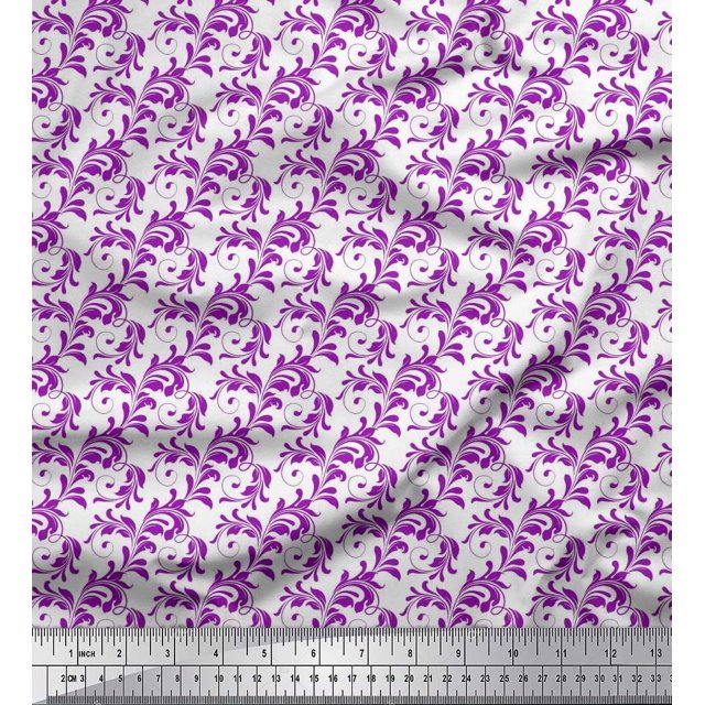Soimoi Georgette Viscose Fabric Swirl Abstract Print Sewing Fabric Yard 42 Inch Wide