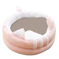 thumbnail image 2 of LSLJS Lit Rond Moderne en Peluche Douce pour Animaux de Compagnie pour Chats Ou Petits Chiens, Mini Lit pour Chien de Taille Moyenne Cat Bed Autochauffant Automne Hiver Intérieur pour Somnoler Dormir Douillet Minou Teddy Kennel, 2 of 2