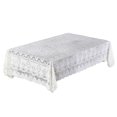 thumbnail image 2 of Amzcrzy Polyester Tables Cover Table Cloths with Fringe Decorative Cover Sofa Cover for Tables 55X55 Inch Washable Table Cover Sqaure Table Cloth for Wedding Party Machines Washable, 2 of 6