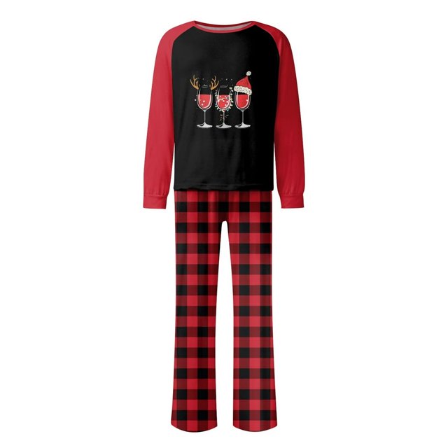 Pyjamas de Noël Assortis pour Hommes Ensembles de Pyjamas de Vacances pour la Famille