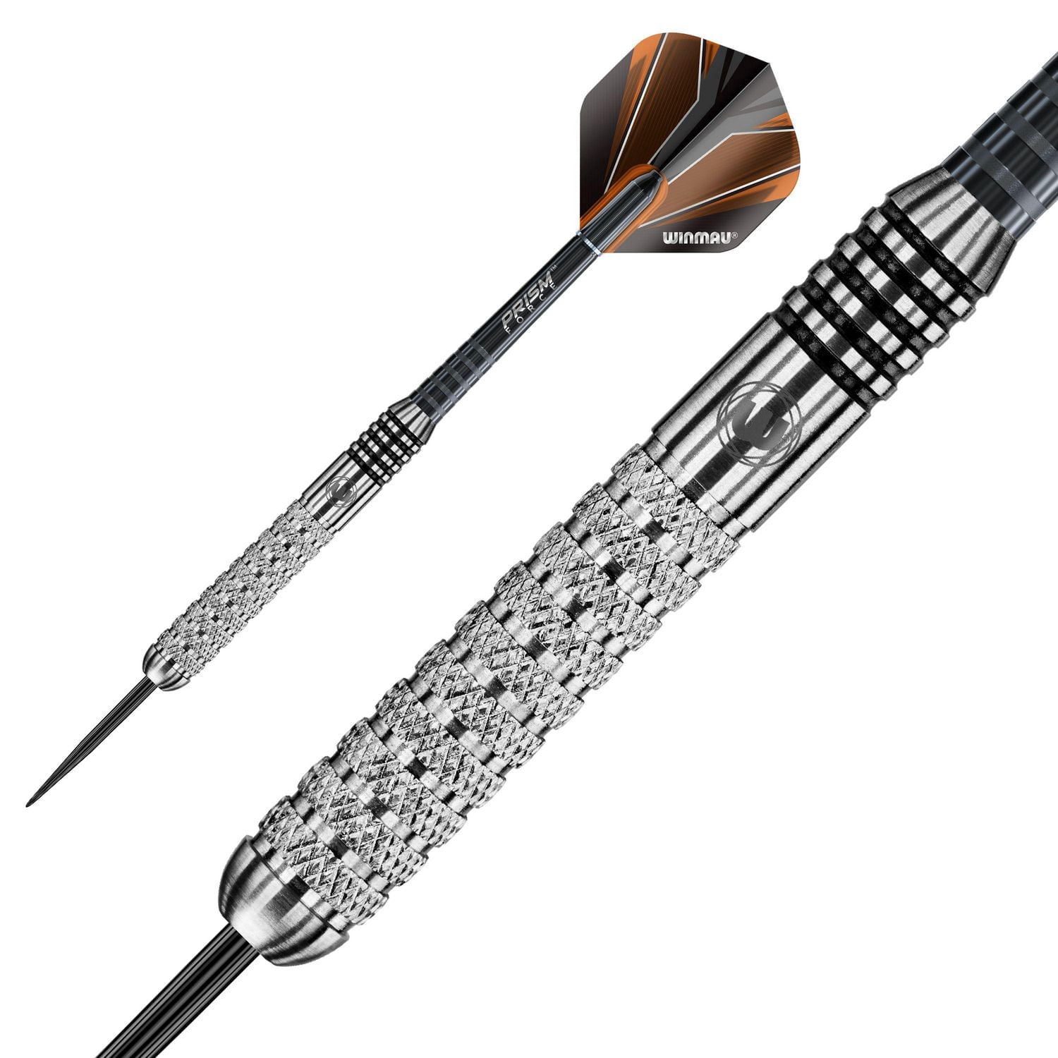 Winmau Barbarian Inox Steel Darts, 24 Grams, Steel Tip Set with Prism Force Shafts and Prism Alpha Flights