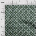 thumbnail image 2 of oneOone Cotton Cambric Dark Green Fabric Block Craft Projects Decor Fabric Printed By The Yard 56 Inch Wide, 2 of 5