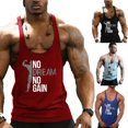thumbnail image 1 of Body Fitness Tops Gym Stringer Workout Vest Singlet Men Shirt, 1 of 5