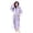 Purple, variant on HAiming Robe for Women Long Hooded Bathrobe Warm Cloth Thickened Fleece Plaid Loungewear Spa Bath Robe with Pockets