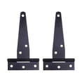 thumbnail image 1 of MasteelfCA 2PCS 5 Inches T Shape Rustproof Iron Light Duty Shed Hinge Gate Strap Hinge Door Gates Hinges (Black), 1 of 7