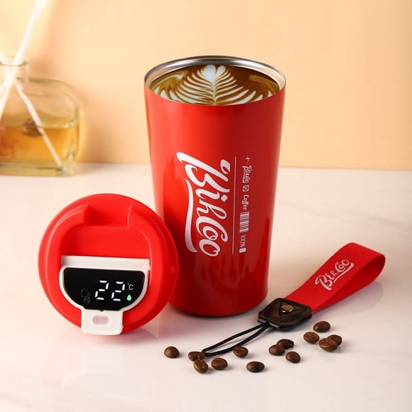 Mistaha Tasse à Café Coca-Cola à Mesure Intelligente de la Température en Acier Inoxydable à Double Couche Isolante Tasse Tasse Bureau Voiture
