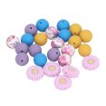 thumbnail image 2 of Silicone Beads Kit, 25pcs Silicone Beads Accessories Set Stylish  for Keychain for Necklace, 2 of 8