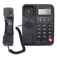 thumbnail image 4 of Office Phone, Correct Delete Function Office Telephone Landline Extension Interface Semi Hands Free  For Office Hotel Home Black,White, 4 of 8