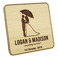 thumbnail image 2 of Rustic Wedding Save The Date Wooden Magnet 30 Custom Engraved Wooden Magnet Personalized Gift, 2 of 2