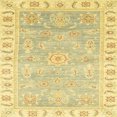thumbnail image 1 of Ahgly Company Indoor Square Abstract Mustard Yellow Oriental Area Rugs, 7' Square, 1 of 6