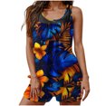 thumbnail image 2 of UPPADA Two Piece Tankini Swimsuits for Women High Waisted 2 Piece Bathing Suits Floral Print Tankini Set Tummy Control Modest Swimwear for Holiday Slimming Tankini Swimsuits for Women Multicolor,S, 2 of 6
