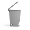 thumbnail image 4 of Simplehuman 40 Liter / 10.6 Gallon Slim Trash Can, Kitchen Step Trash Can With Secure Slide Lock, Gray Plastic, 4 of 10