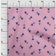 thumbnail image 1 of oneOone Georgette Tissu Viscose Triangle Décor Géométrique Tissu Imprimé BTY 42 Pouces de Large, 1 of 4