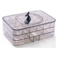 thumbnail image 3 of POINTERTECK Boîte de Rangement pour Bijoux Transparente pour Femmes Grande Capacité Boîtes à Bijoux pour Collier Boucles d'Oreilles Élastiques à Cheveux, 3 of 4