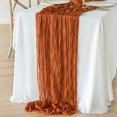 thumbnail image 2 of Cheesecloth Gauze Table Runner 90x400CM Large Cheesecloth Table Cloth Soft Durable Gauze Table Centerpiece Runner for Wedding Party Bridal Shower Decoration, 2 of 11