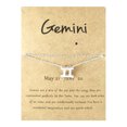 thumbnail image 1 of mtvxesu Anklets Twelve Constellation Anklet Alloy 12 Constellation Card Anklet Sale, 1 of 1