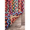 thumbnail image 3 of Aizza Trends Hand Made Hand Braided Pure Cotton Floor Area Rug / Floor Carpet Rug / Natural Cotton Rug, 3 of 4
