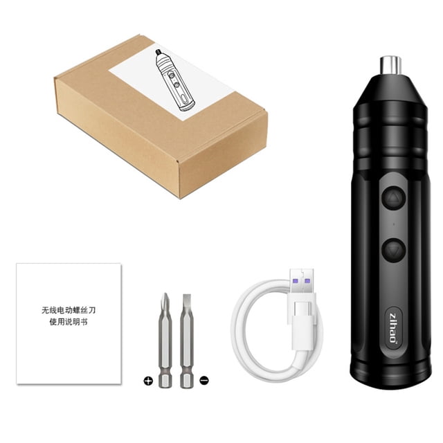 Amdohai Electric Screwdriver Set with Screw Bits Rechargeable Small Household Electric Hand Drill Full-automatic Screwdriver Tool