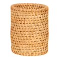 thumbnail image 1 of Hand Woven Rattan Pen Holder Cups Wicker Makeup Brush Storage Basket Kitchen Cookware Organizer Caddy Home Table Decoration, 1 of 8