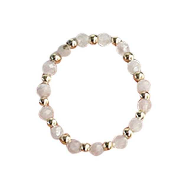 Coofit Bague de Doigt Simple Ajustable Rétro en Zircon Perlé Bague de Phalange pour Femmes