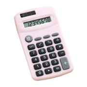 Mini Cute Calculator 8 Digit Display Solar and Battery Dual Power Portable Electronic Calculator Accounting Tool for School Students Kids Office Home