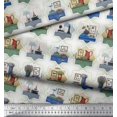 thumbnail image 2 of Soimoi Poly Georgette Fabric Frame,Jug & Flower Pot Patchwork Fabric Prints by Yard 42 Inch Wide, 2 of 3