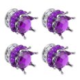 thumbnail image 3 of Wheel Valve Covers, Crown Shape Copper Core Wheel Stem Valve  Wearproof  For Cars Trucks Bicycles Purple, 3 of 8