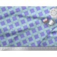 thumbnail image 2 of Soimoi Modal Satin Fabric Diagonal Check Fabric Prints by Yard 42 Inch Wide, 2 of 5