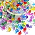 thumbnail image 3 of Luckyn Acrylic Diamonds Colourful Acrylic Diamond Gemstones, 200 Pcs Acrylic Plastic Gem Stone Ice Rocks Table Scatter Vase Fish Tank Decoration, 3 of 5