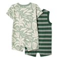 thumbnail image 2 of George Baby Boys' Romper 2-Pack, 2 of 2