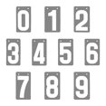 thumbnail image 2 of GOGO 4 Sets Number Cards, PVC Portable 0-9 Flip Scorekeeper, 3-1/8" x 5-1/2" - Green, 2 of 8