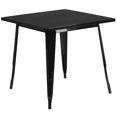 thumbnail image 1 of Bowery Hill Table à Manger Moderne Carrée en Métal de 31,5 Po, Violet, 1 of 7