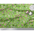 thumbnail image 2 of Soimoi Green Heavy Satin Fabric Direction Compass,Map & Airplane Travel Fabric Prints By Yard 54 Inch Wide, 2 of 3