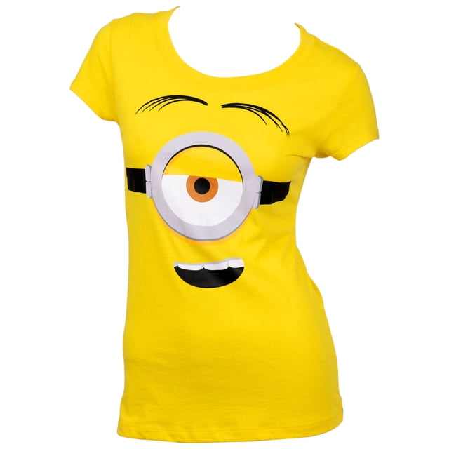 Minions T-Shirt Junior à Visage Décontracté - Grand