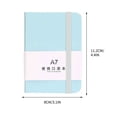 thumbnail image 2 of Cagogo under $5 A7 Notebook, A7 Pocket Notebook Notepad, Thickened Paper Journal for Office Study, Horizontal Lined Writing Notebook, Portable Memo Book for Daily Planning Notes, 2 of 2